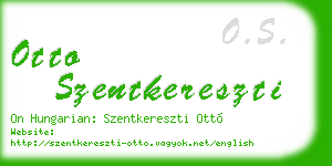 otto szentkereszti business card