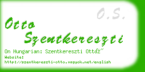 otto szentkereszti business card